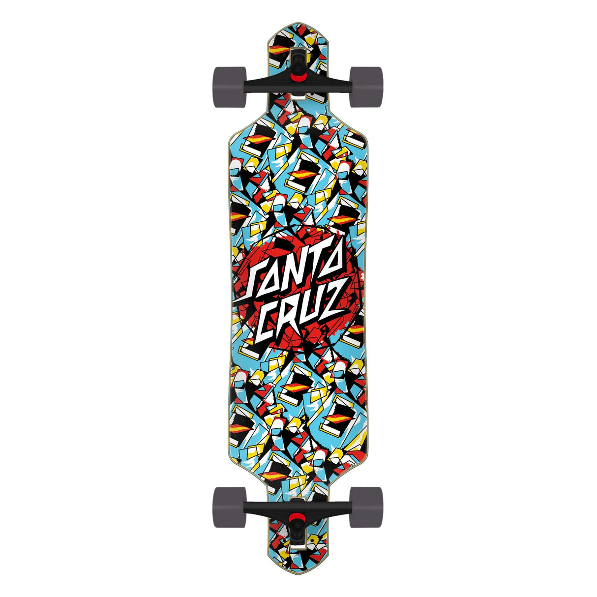 Santa Cruz Screaming Scratched Hand Dot Drop Thru 9" x 36" Cruzer Cruiser Complete