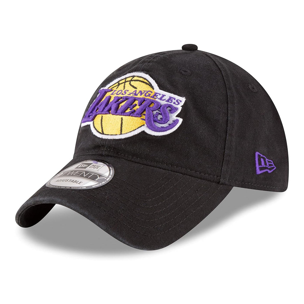 New Era Los Angeles Lakers Core Classic 2 9Twenty Black Strapback Hat