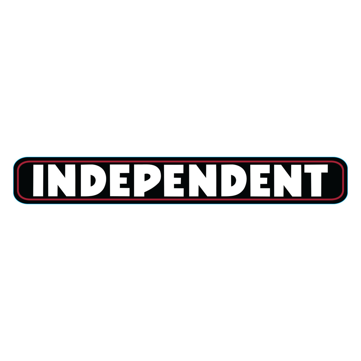 Independent Bar Logo Vinyl Sticker Black/Red/White 36 in X 5 in Each
