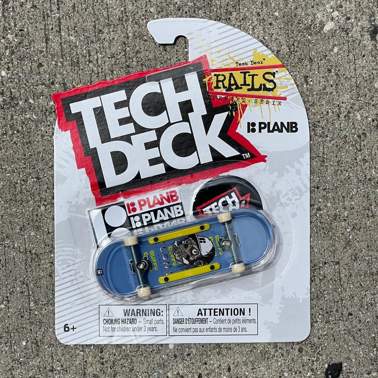 Tech Deck Plan B Pat Duffy w/ Rails Fingerboard Complete