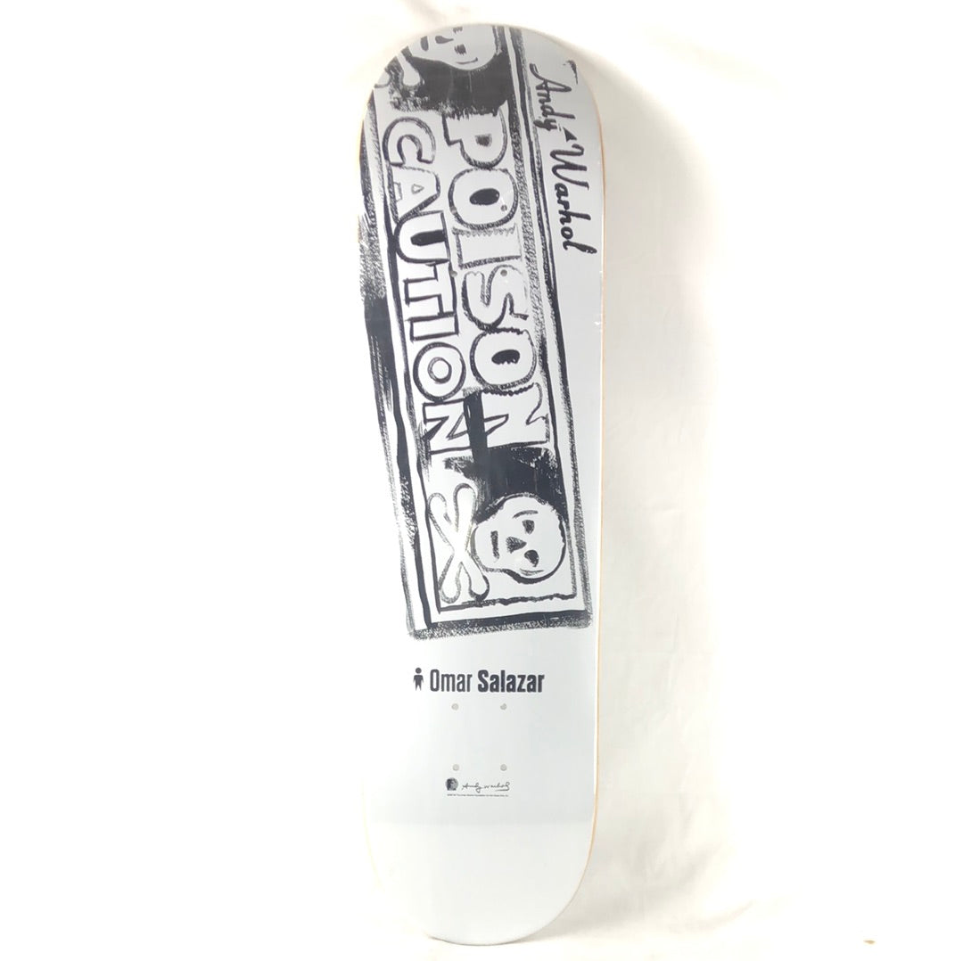 Alien Workshop Omar Salazar Andy Warhol Poison White/Black 8.25" Skateboard Deck