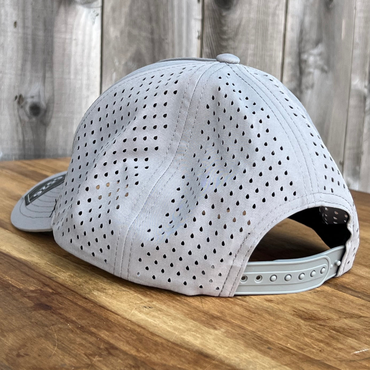 Long Beach Skate LBS Long Side Performance Water Repellent Grey Snapback Hat