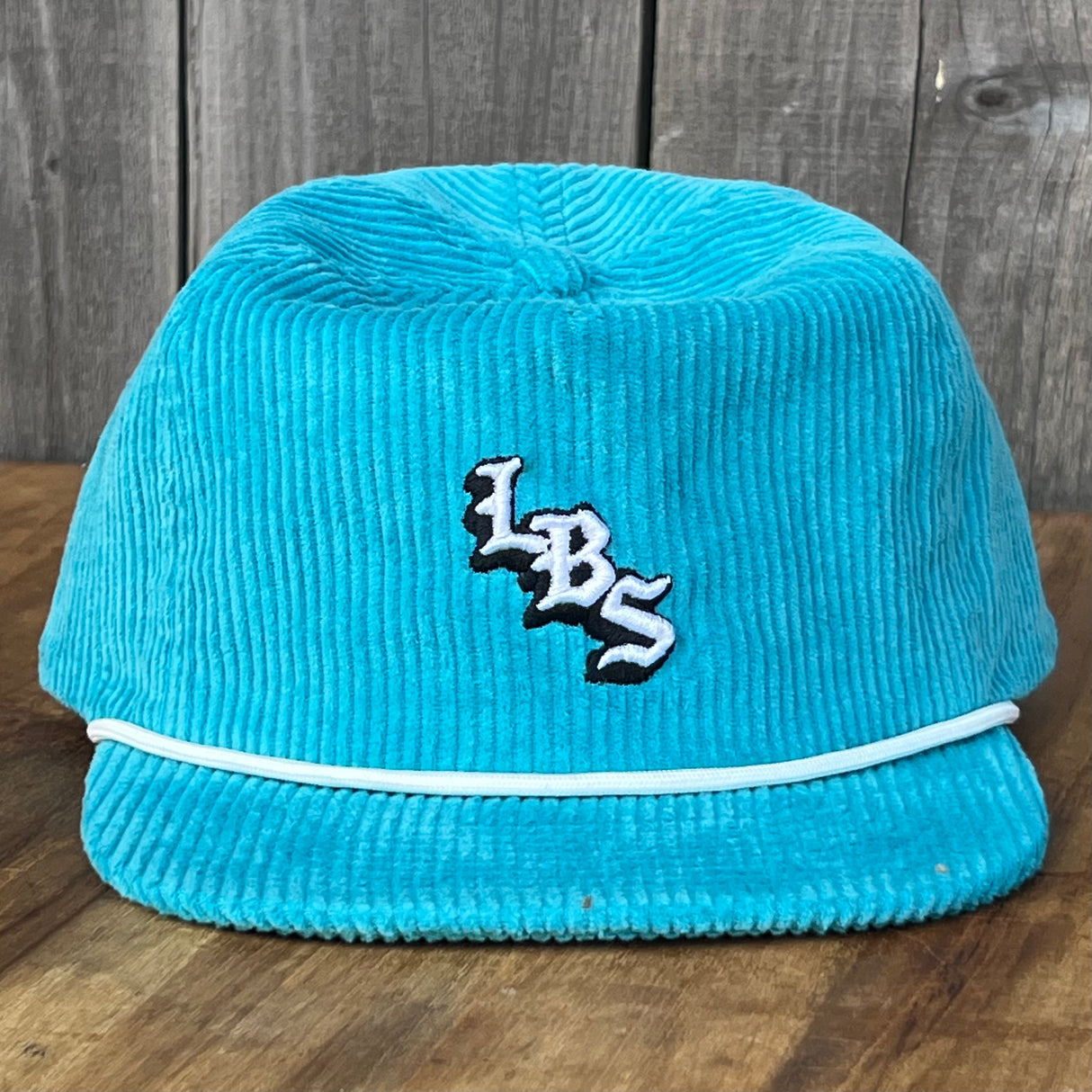 Long Beach Skate LBS Long Side Corduroy Rope Tropical Blue Snapback Hat
