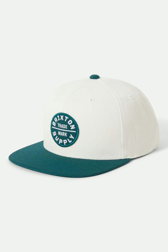 Brixton Oath III Off White Night Sage Snapback Hat