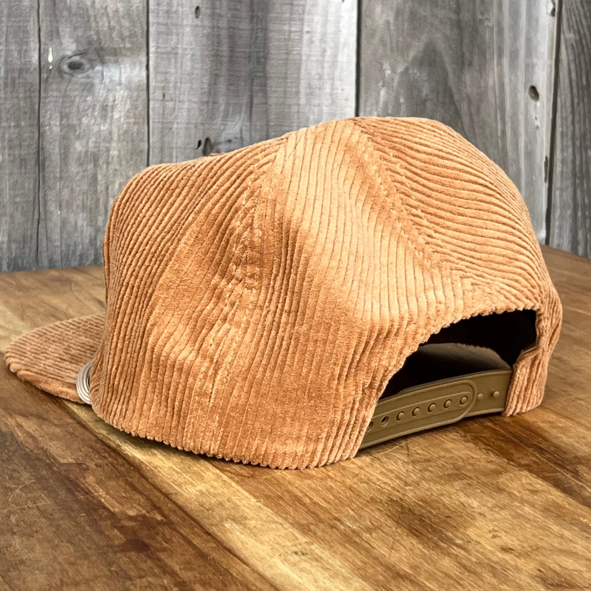 Long Beach Skate LBS Long Side Corduroy Rope Brown Snapback Hat