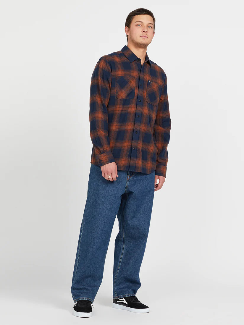 Volcom Netastone Navy L/s Flannel