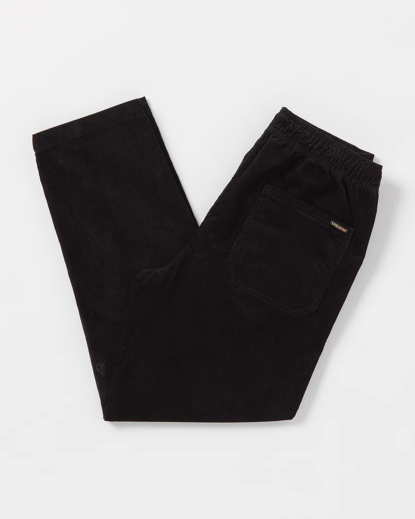 Volcom Psychstone Elastic Waist Black Pants
