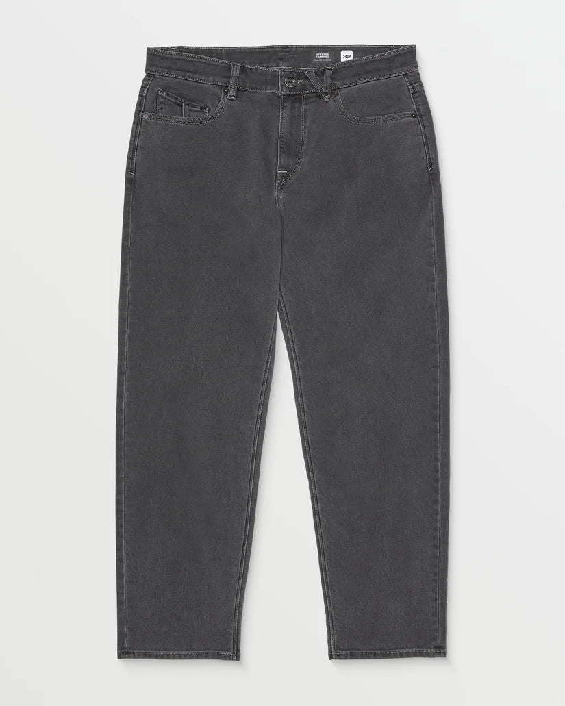 Volcom Modown Relaxed Fit Tapered Carbon Jeans