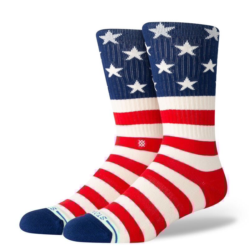 Stance The Fourth St Red Crew Socks