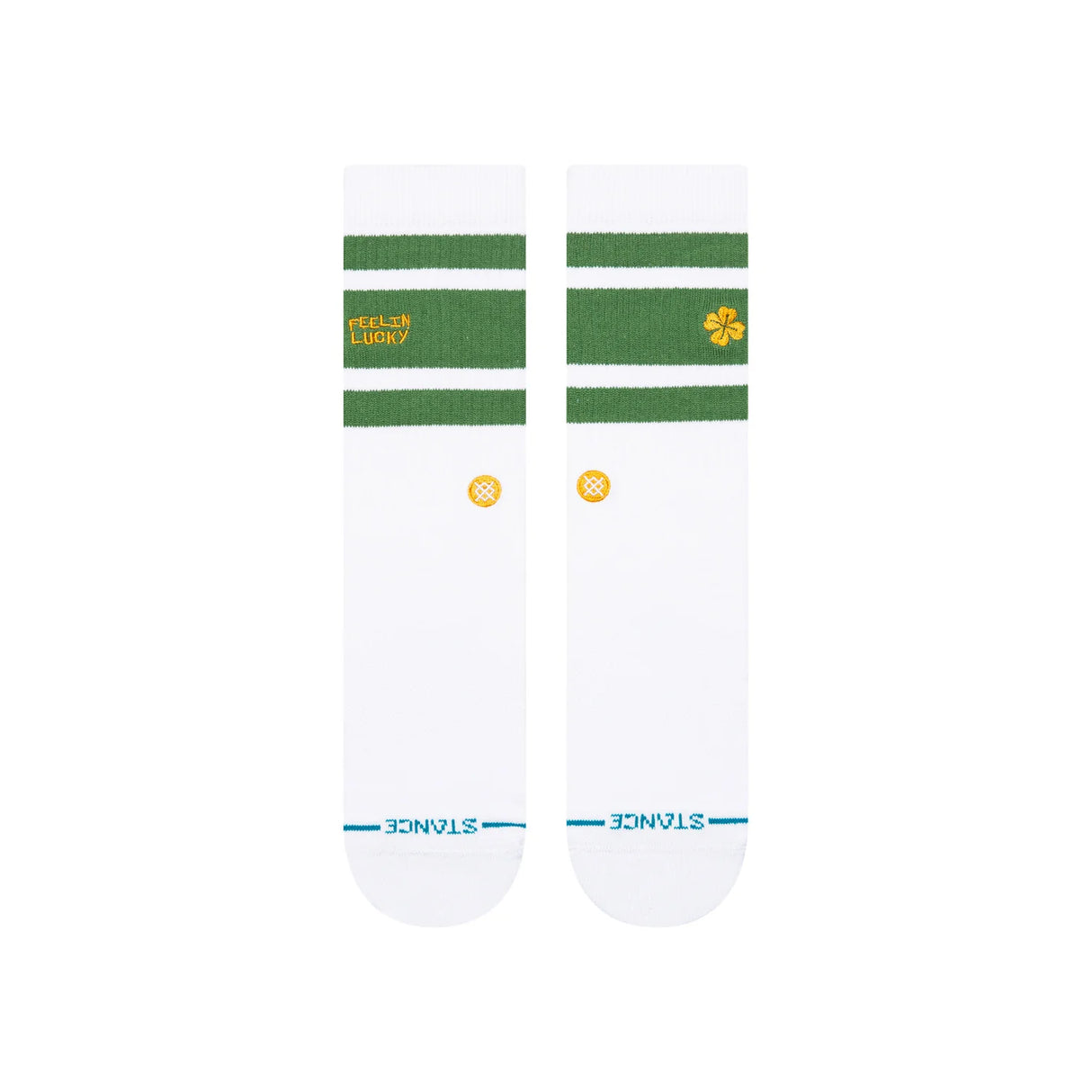Stance Feelin Lucky Green Crew Socks