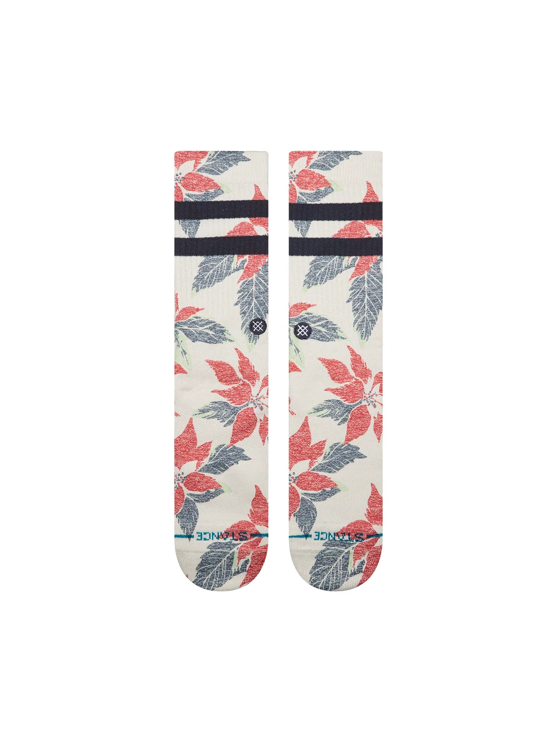 Stance Poinsettia Paradise Crew Grey Socks