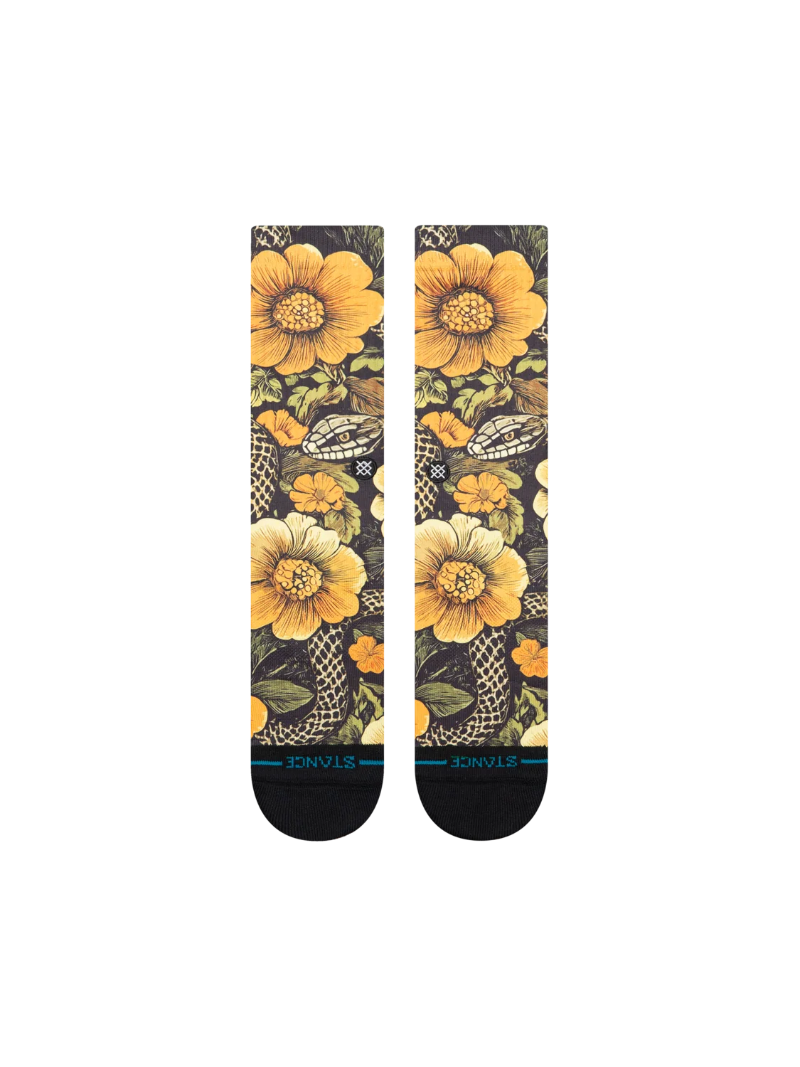 Stance Slither Crew Yellow Socks