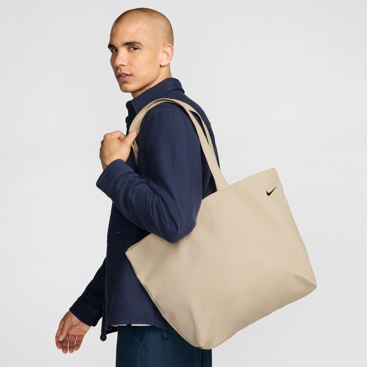 Nike Heritage 2.0 Oatmeal / Volt / Black Tote Bag