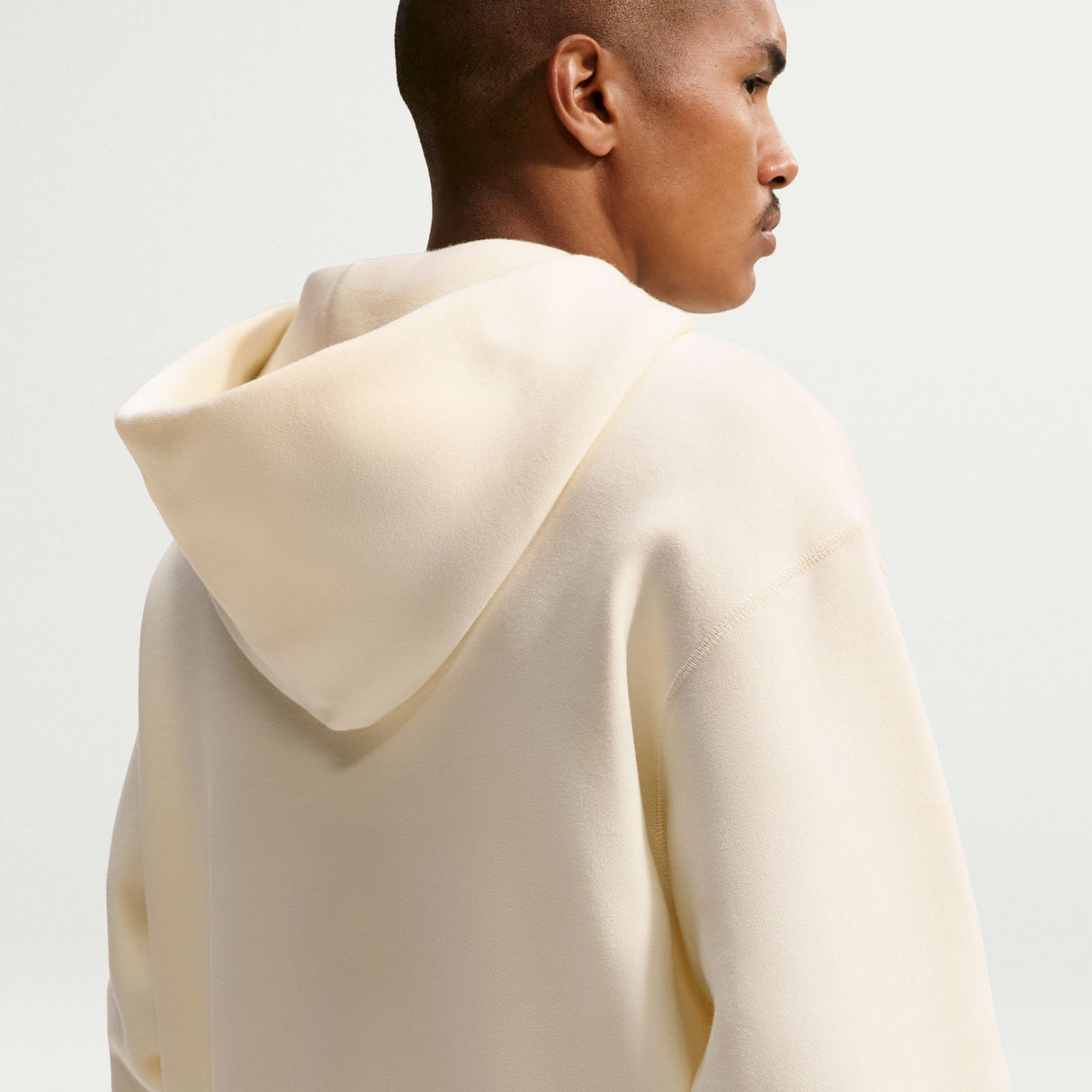 Nike SB Embroidered Essential Coconut Milk / Black Zip Up Hooded Sweatshirt