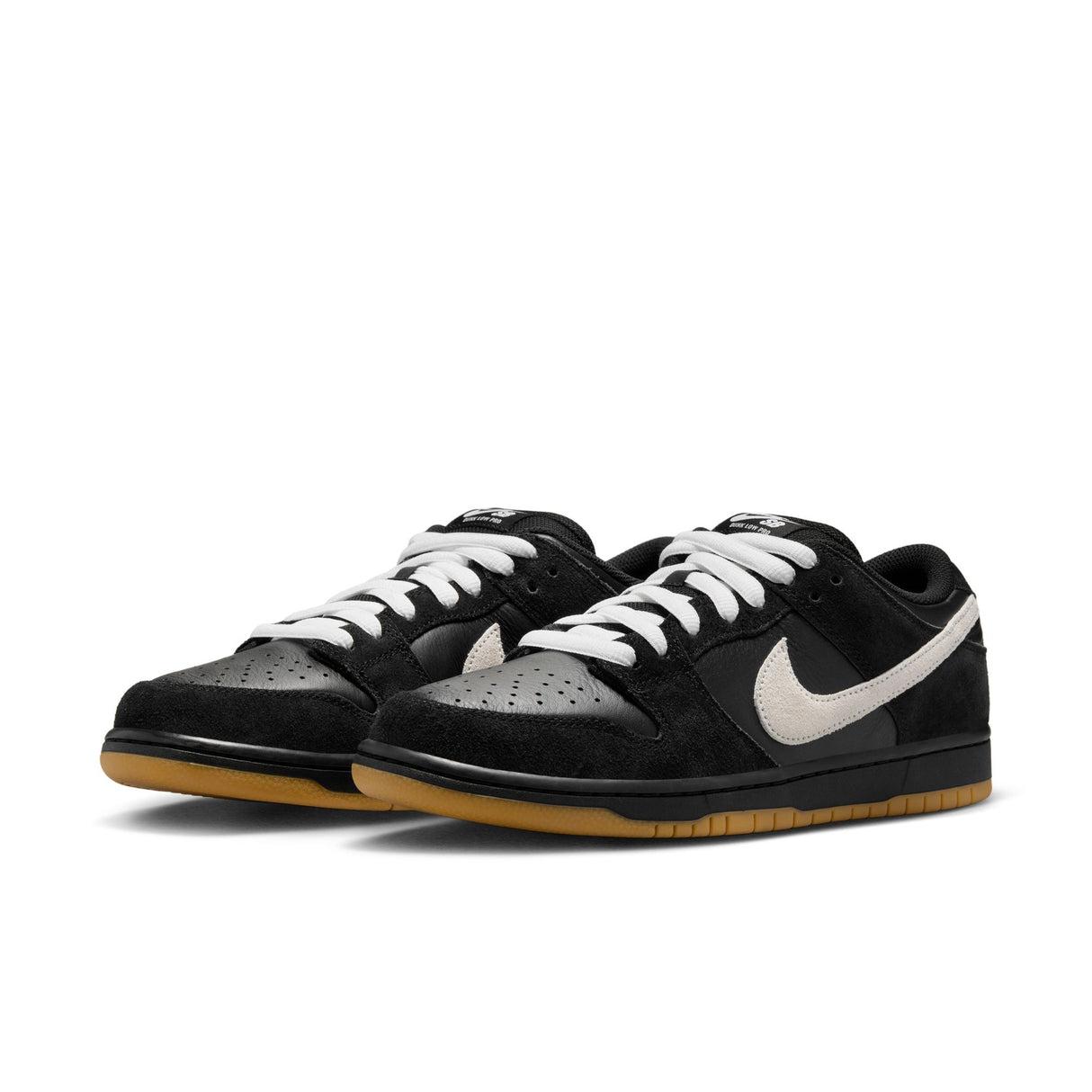 Nike SB Dunk Low Black/White/Gum/Light Brown Shoes (read description)