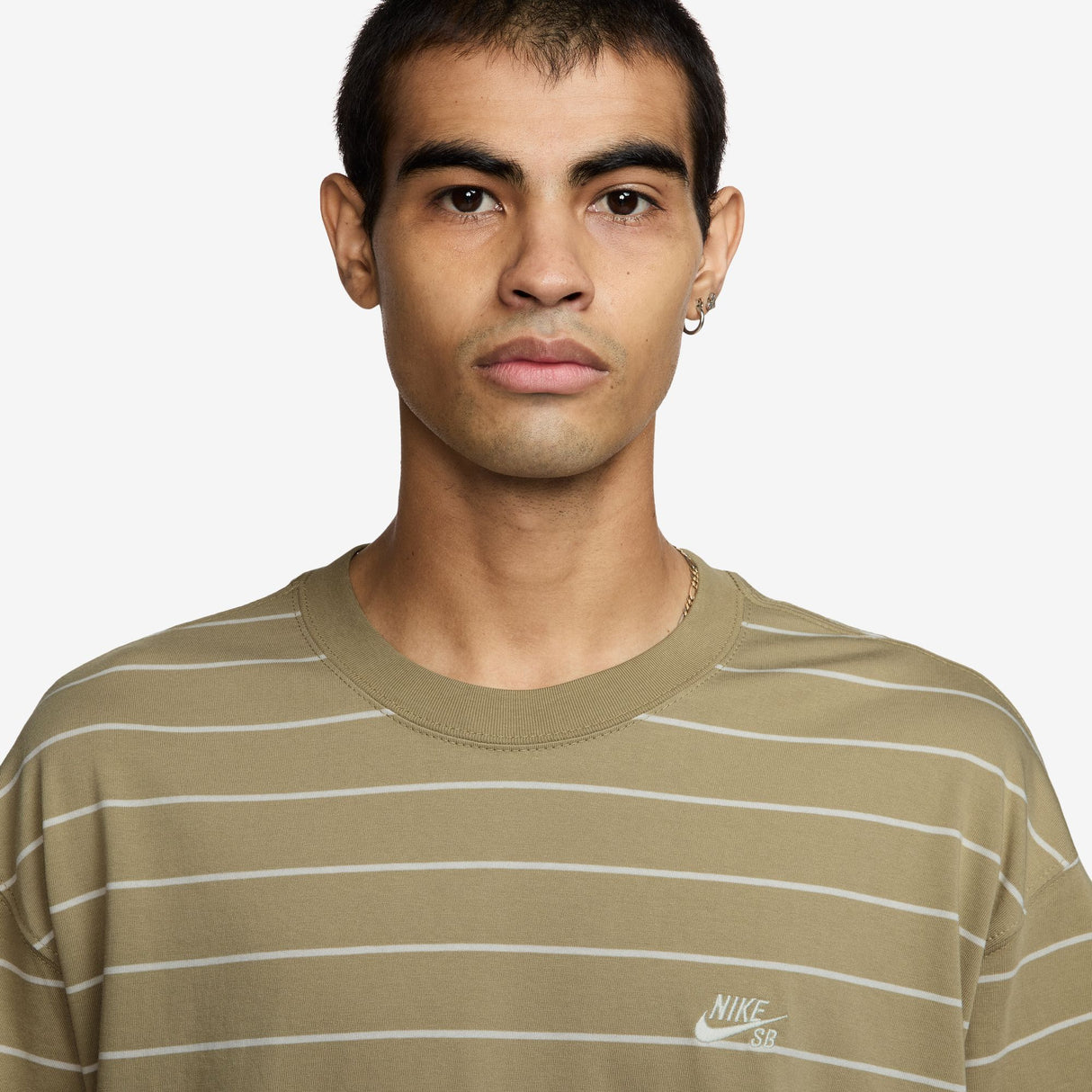 Nike SB Max 90 Stripe Parachute Beige/White S/s Shirt