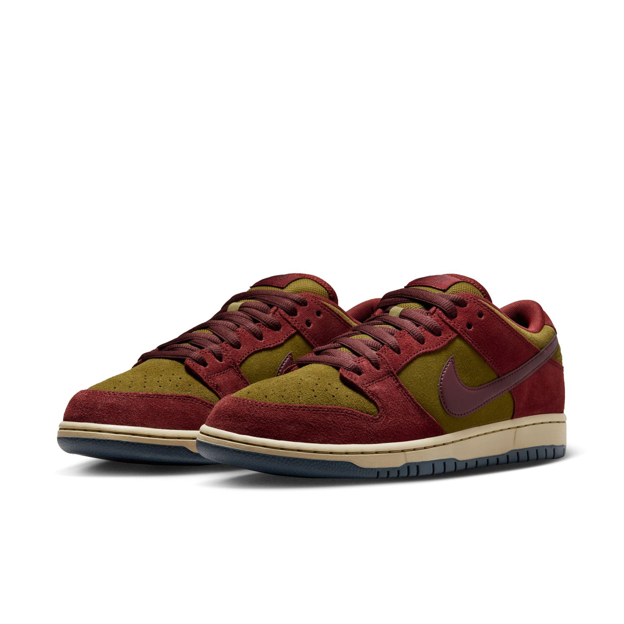 Nike SB Dunk Low Dark Team Red/Burgundy Crush/Olive Flak Shoes *
