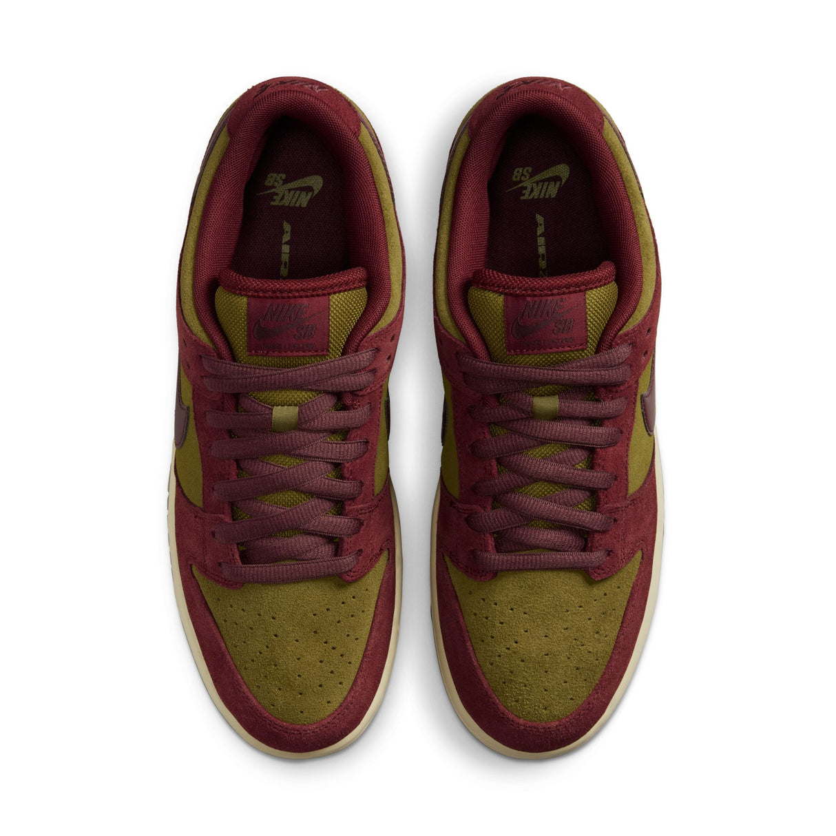 Nike SB Dunk Low Dark Team Red/Burgundy Crush/Olive Flak Shoes *