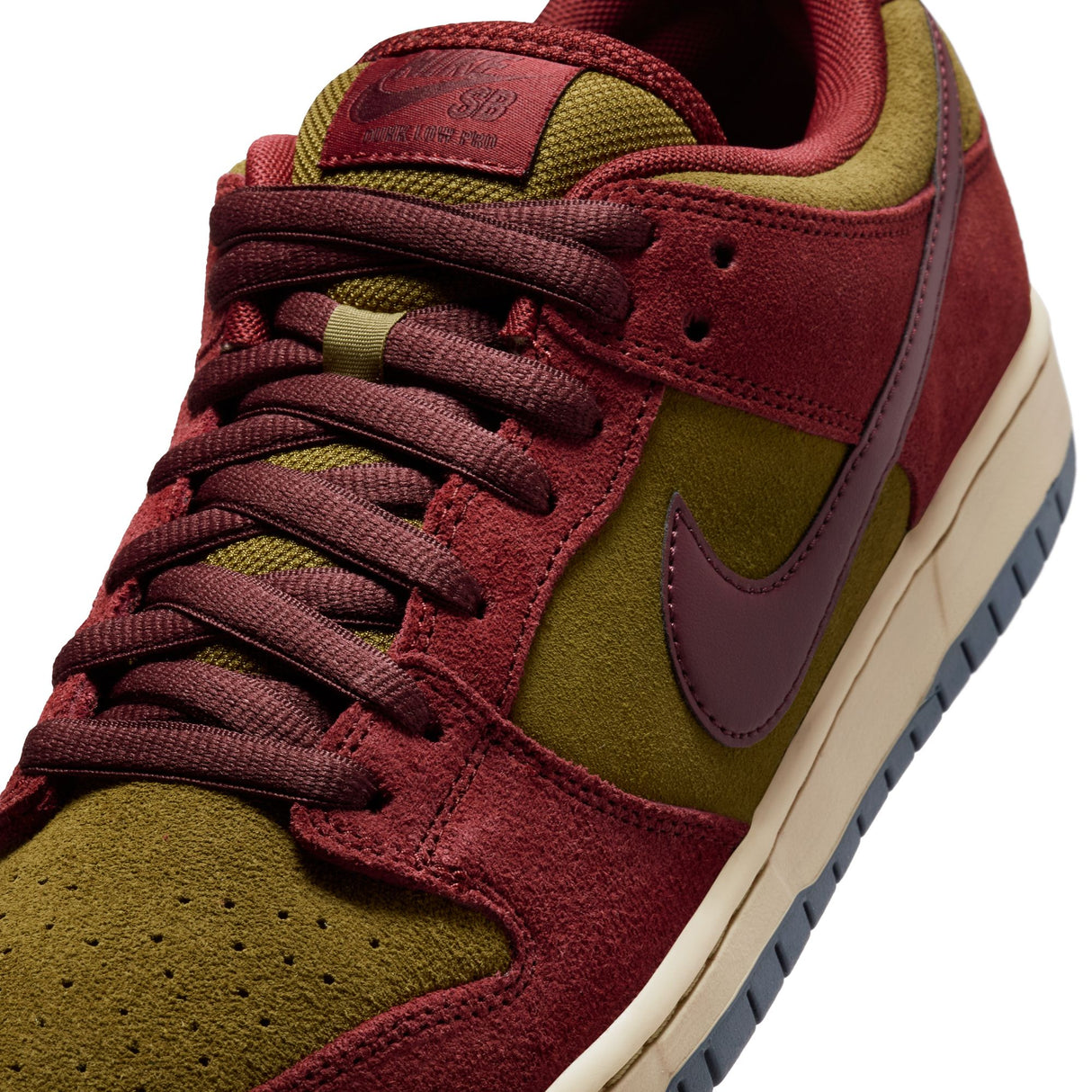 Nike SB Dunk Low Dark Team Red/Burgundy Crush/Olive Flak Shoes *