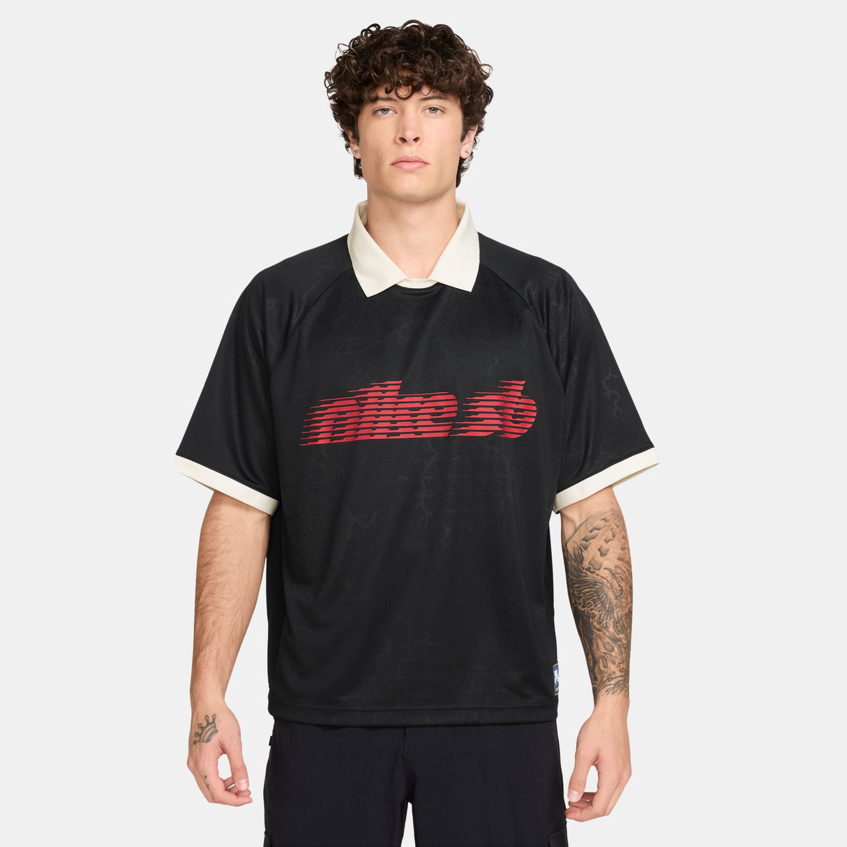 Nike SB Dri-Fit Black/Red Jacquard Skate Jersey
