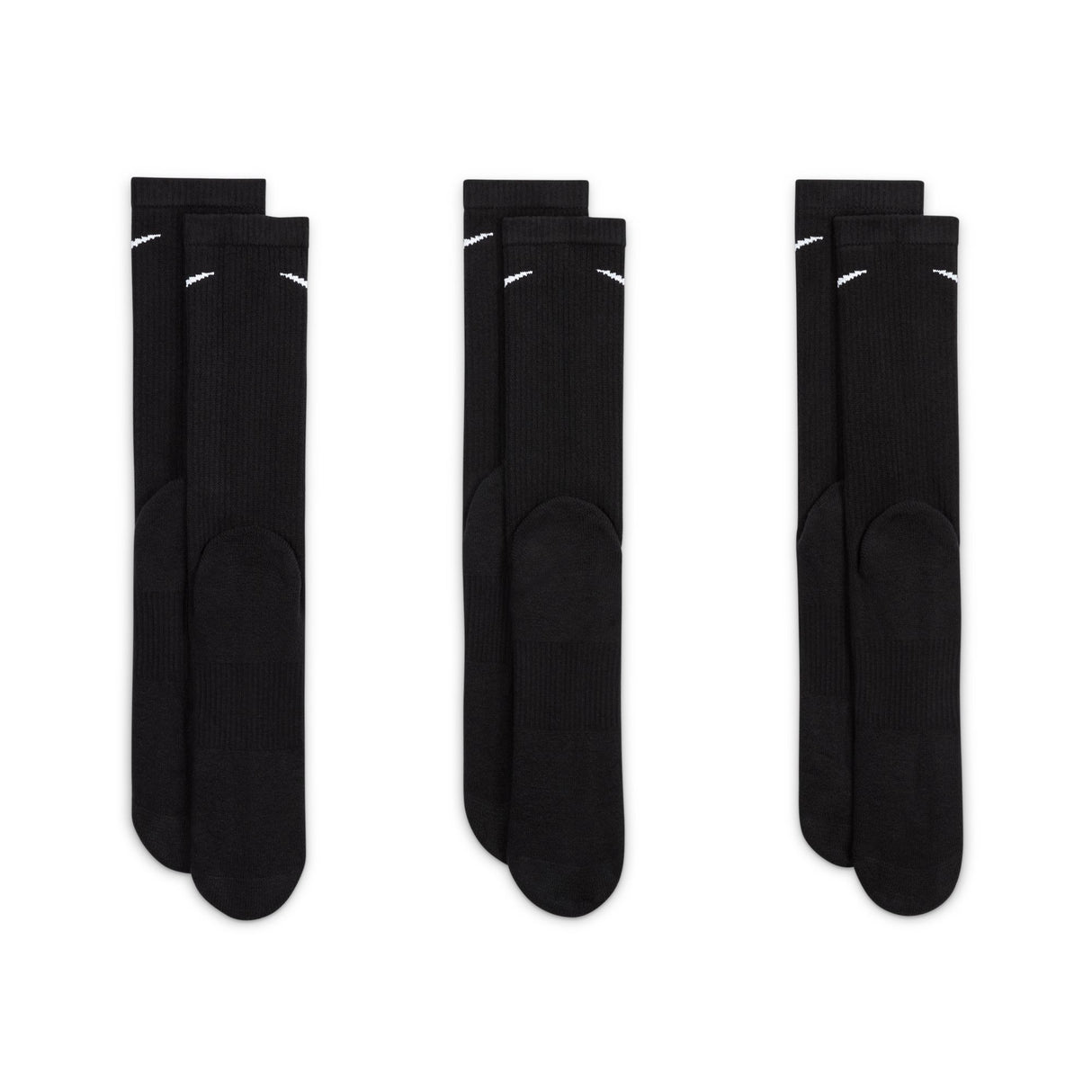 Nike Everyday Plus Cushioned Black/White 3 Pack Crew Socks