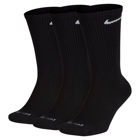 Nike Everyday Plus Cushioned Black/White 3 Pack Crew Socks