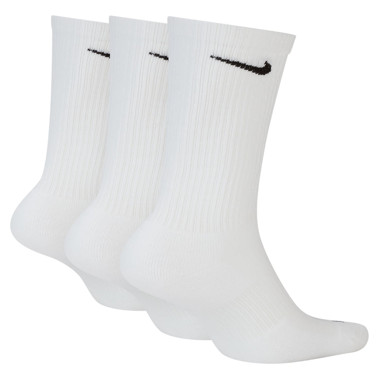 Nike Everyday Plus Cushioned White/Black 3 Pack Crew Socks