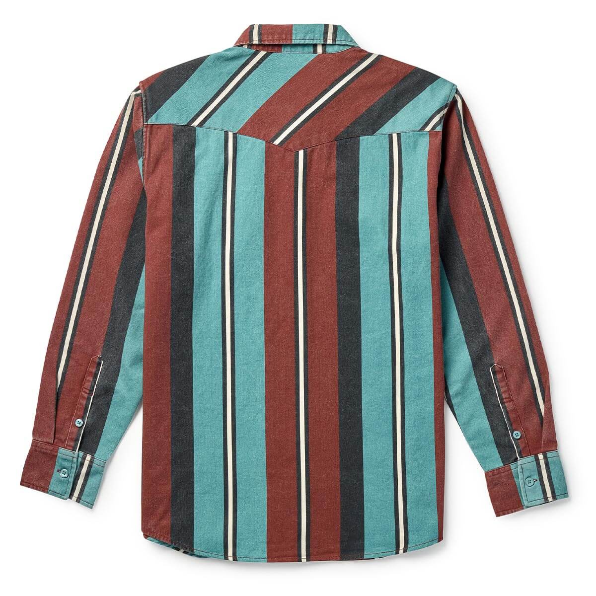 Seager Amarillo Turquoise Stripe Button Up L/s Shirt