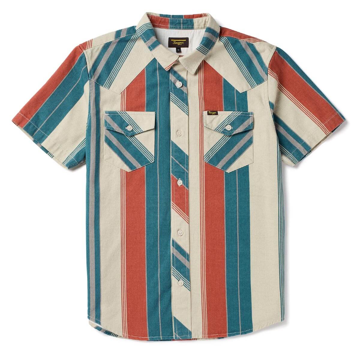 Seager Amarillo El Rojo Stripe S/s Button Up Shirt