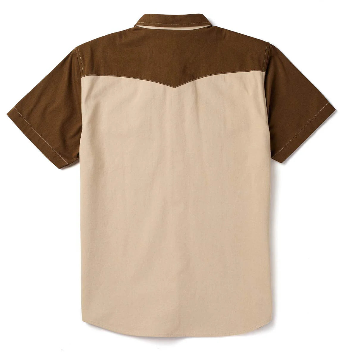 Seager Amarillo Vintage Tan S/s Button Up Shirt