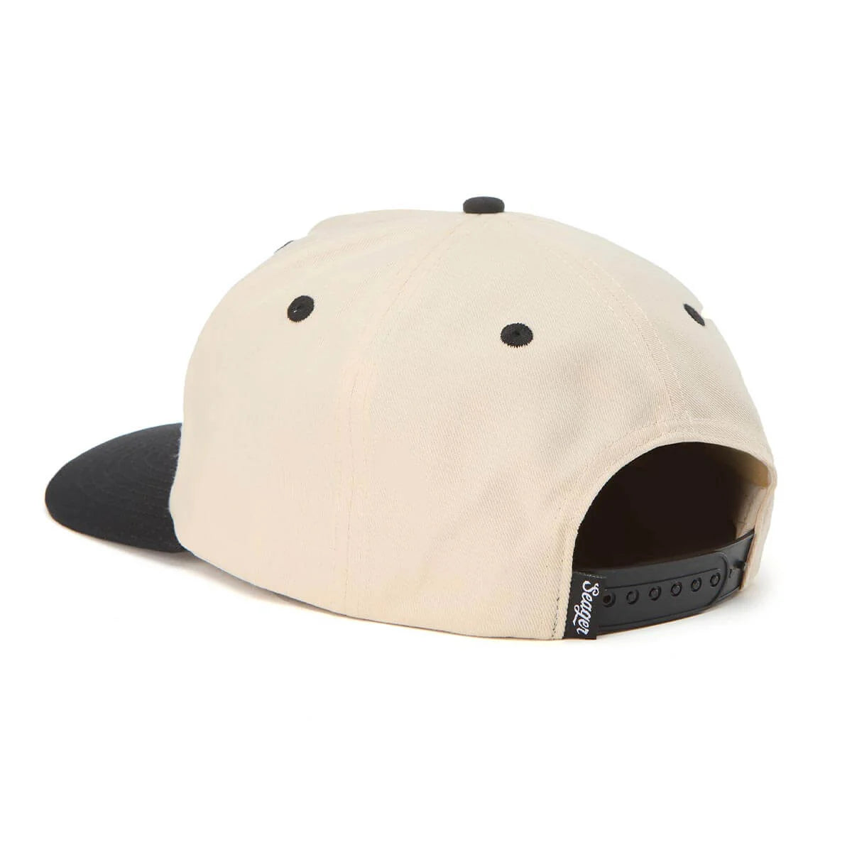 Seager SGR Americana Cream Black Snapback Hat
