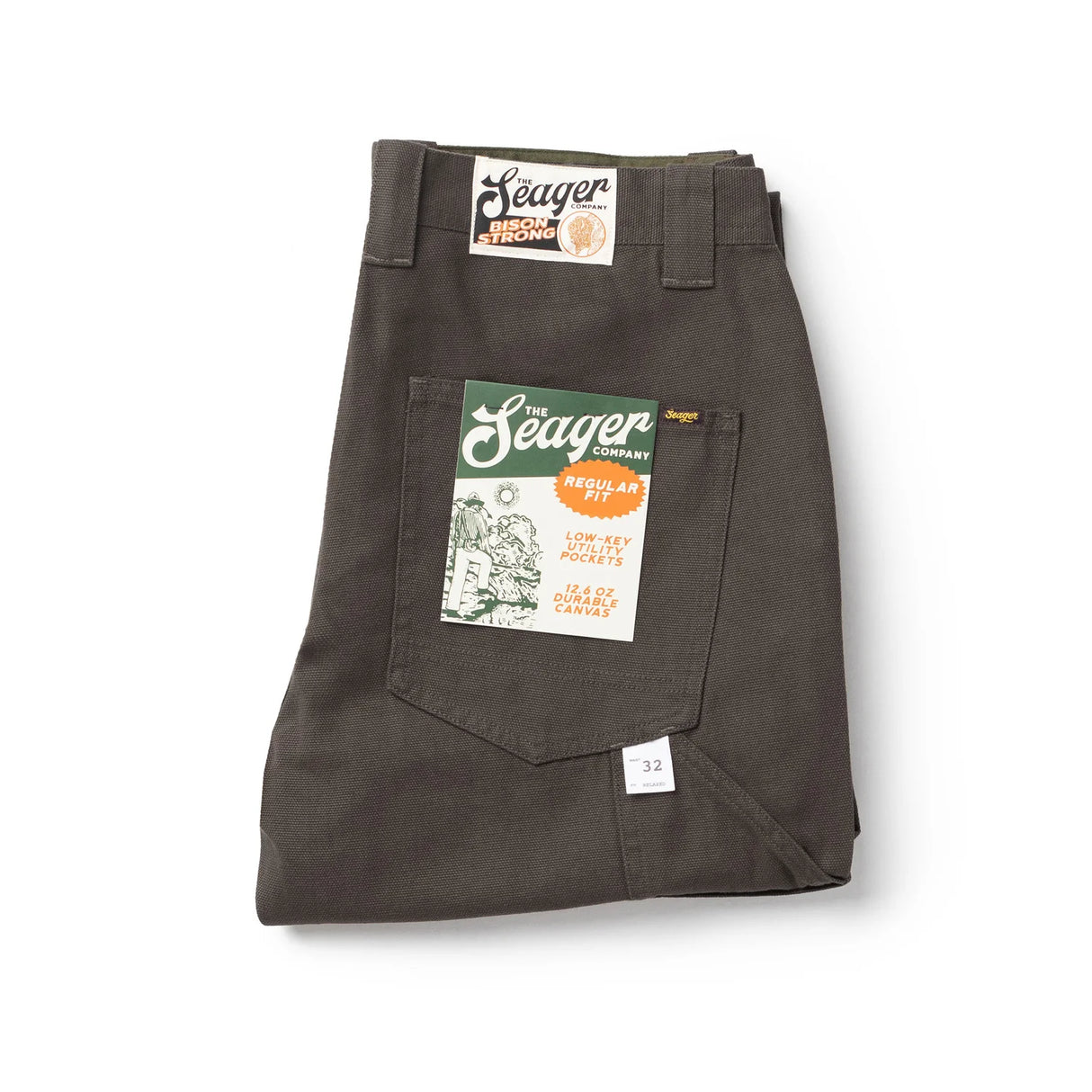 Seager Bison Canvas Darkwood Pants