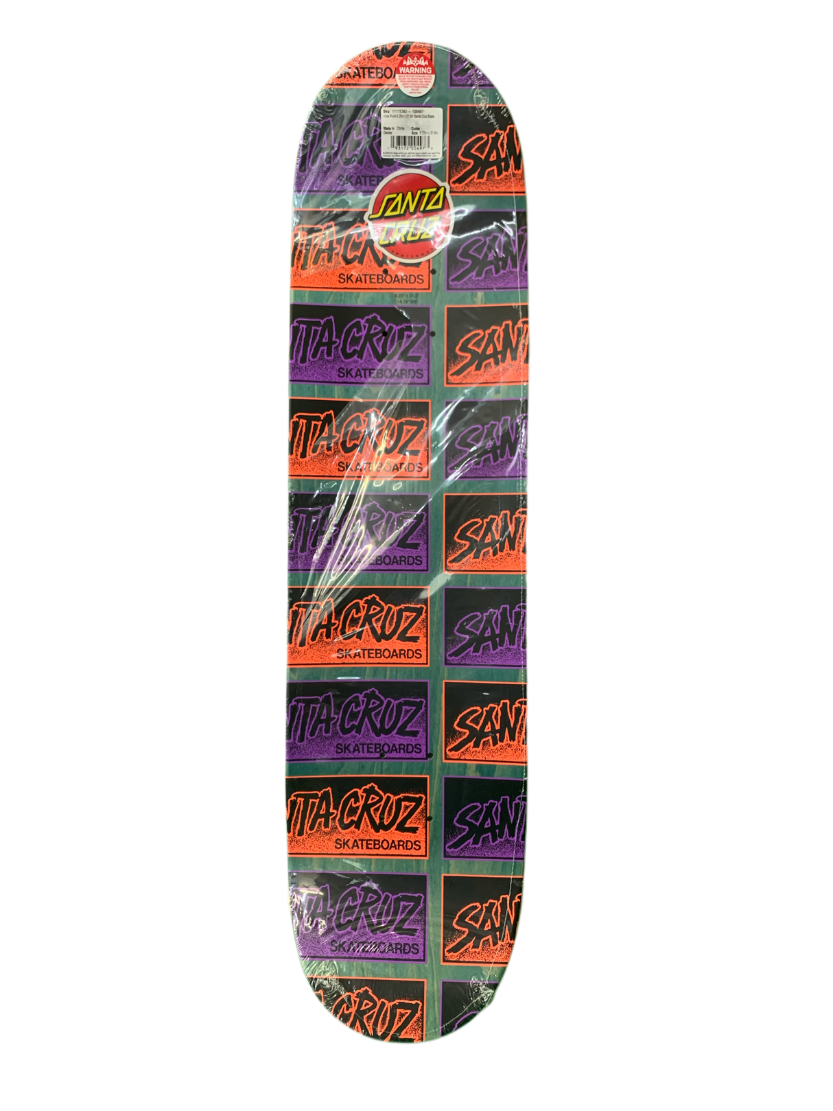 Santa Cruz Tom Knox Minor Threat Punk Reissue 8.25" Classic Skateboard Deck