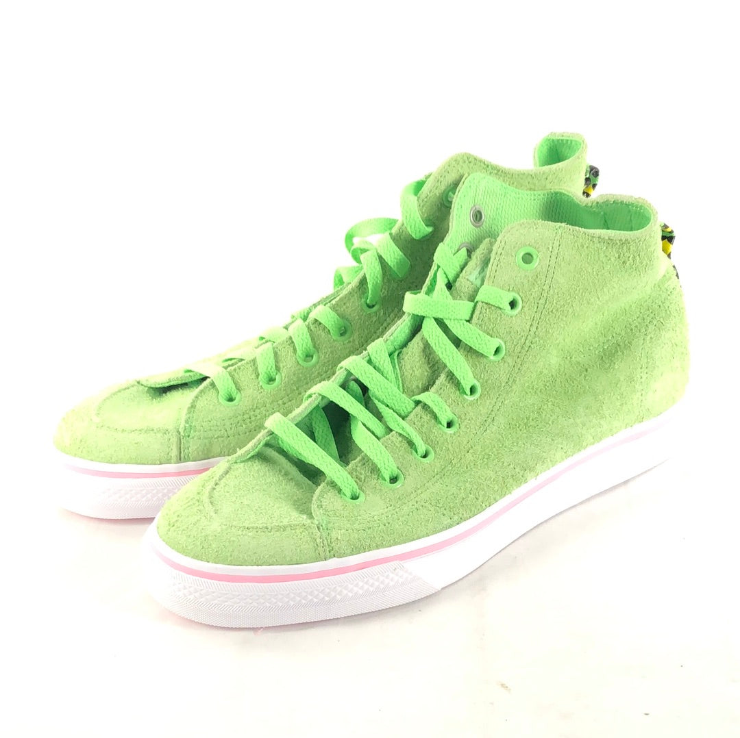 Adidas Nizza Hi RF Spring Green Cloud White Light Pink U.S. Mens Size 11 Shoes