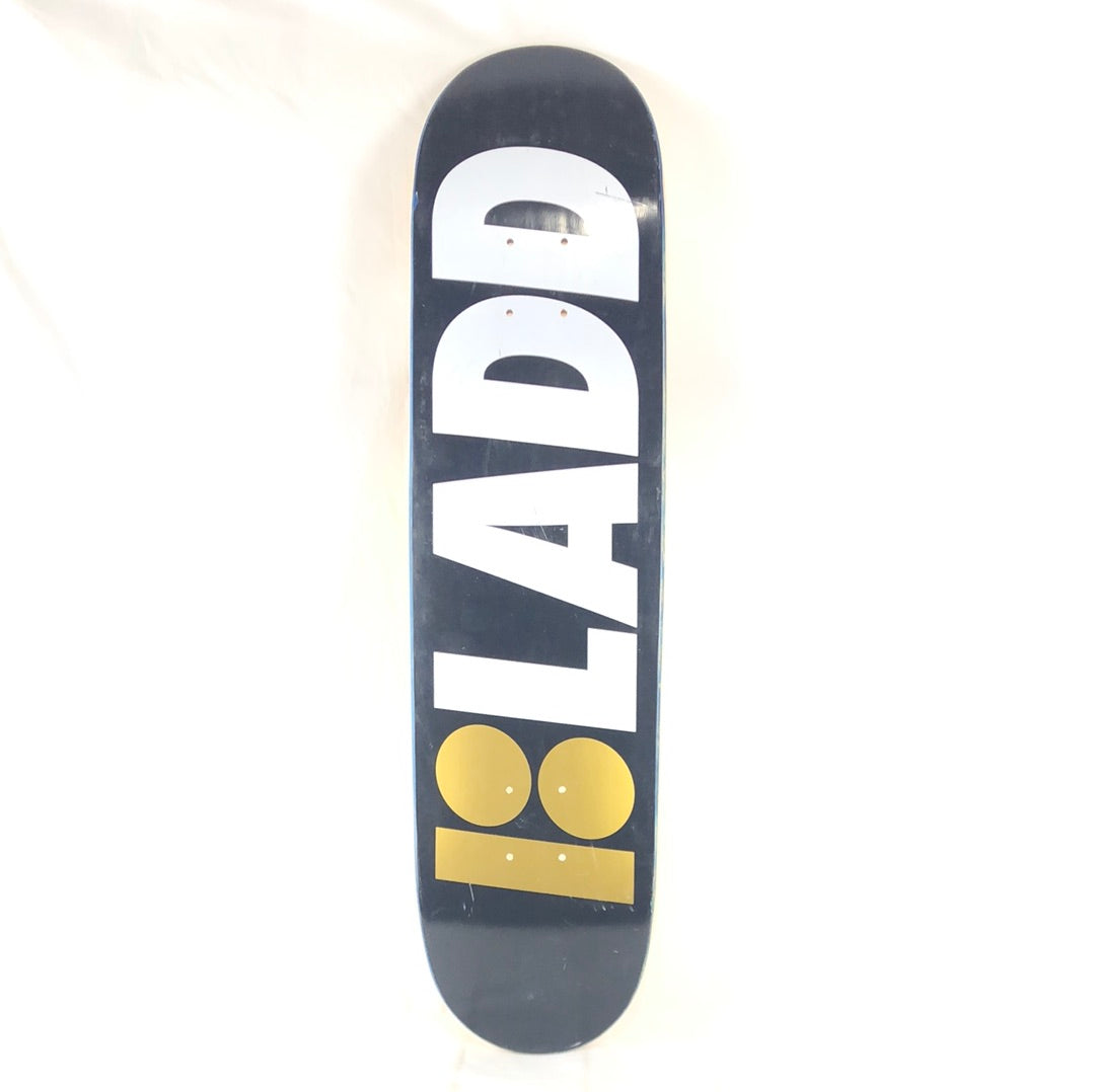 Plan B PJ Ladd Plan B Logo Black/White/Gold Size 7.8 Skateboard Deck
