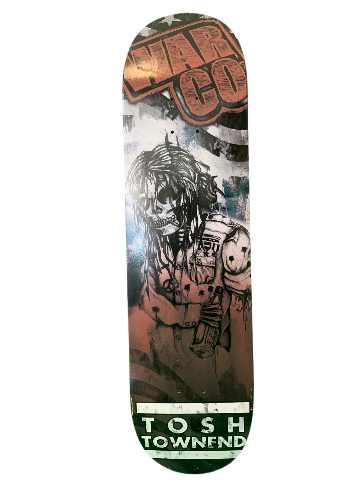 Warco Tosh Townsend Pro Skull 8.25" Classic Skateboard Deck