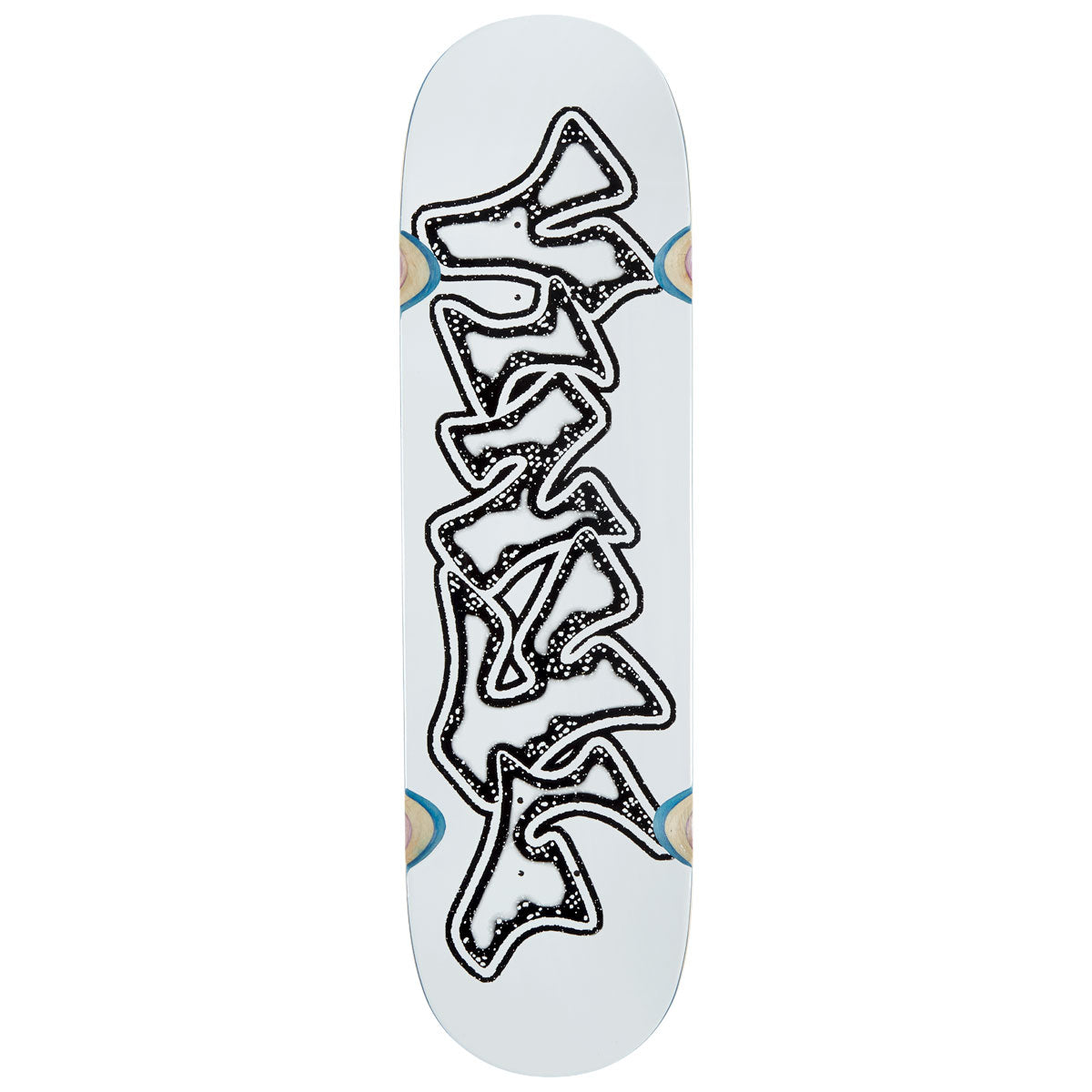 Vinyl Graffiti Logo Wheel Wells Skateboard Deck