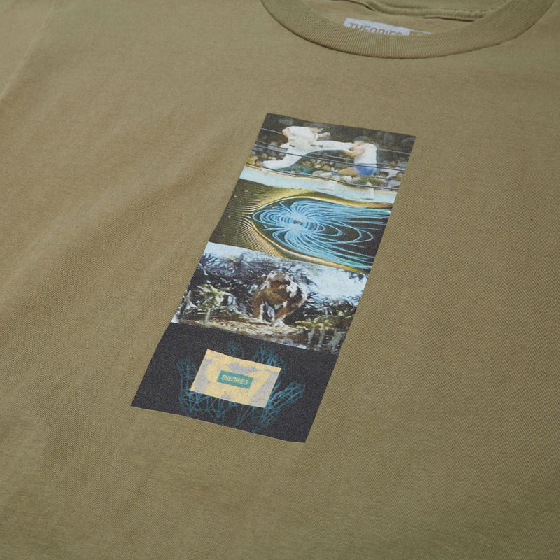 Theories Virtual Reality Fatigue Green Tee S/s Shirt