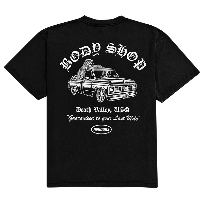 No Hours Body Shop Limo Black S/s Shirt