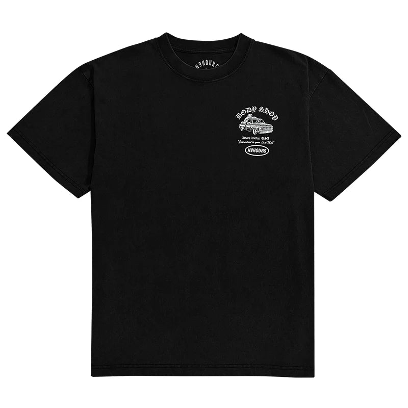 No Hours Body Shop Limo Black S/s Shirt