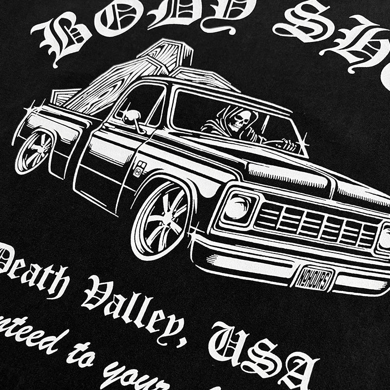 No Hours Body Shop Limo Black S/s Shirt