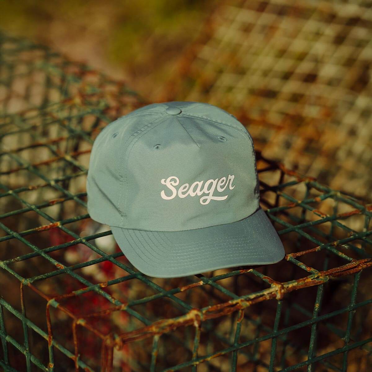 Seager Big Ripstop Grey Snapback Hat