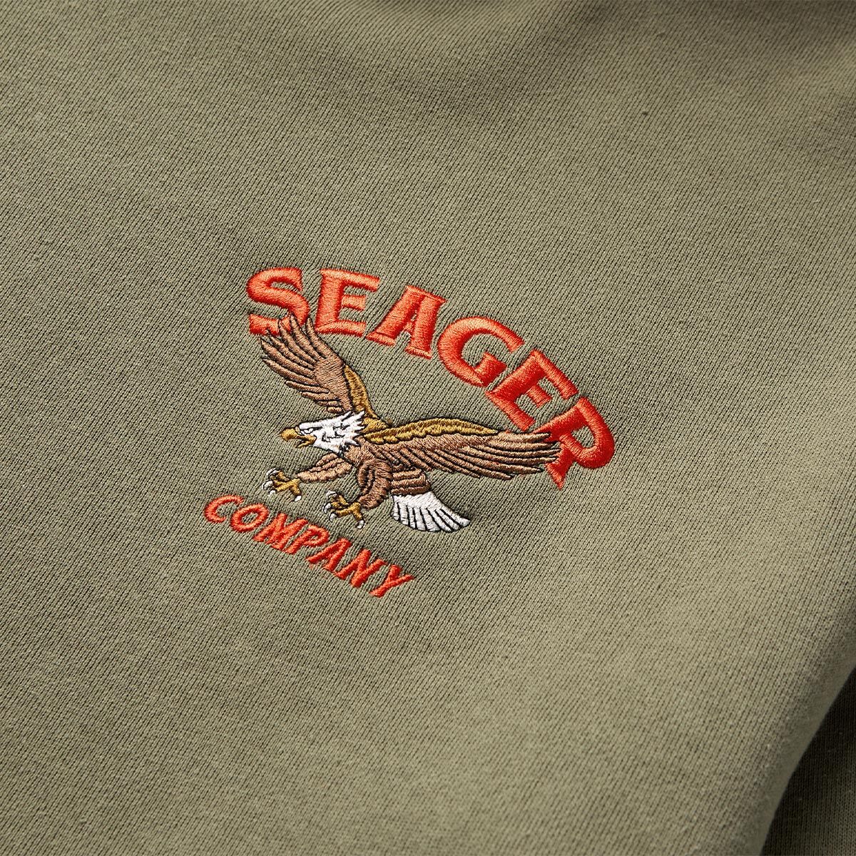 Seager Bradley Olive Hooded Sweatshirt