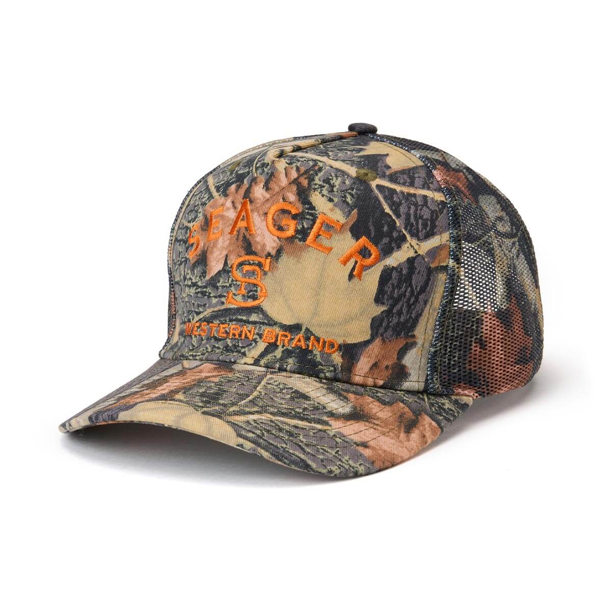Seager Branded SJC Camo Trucker Snapback Hat