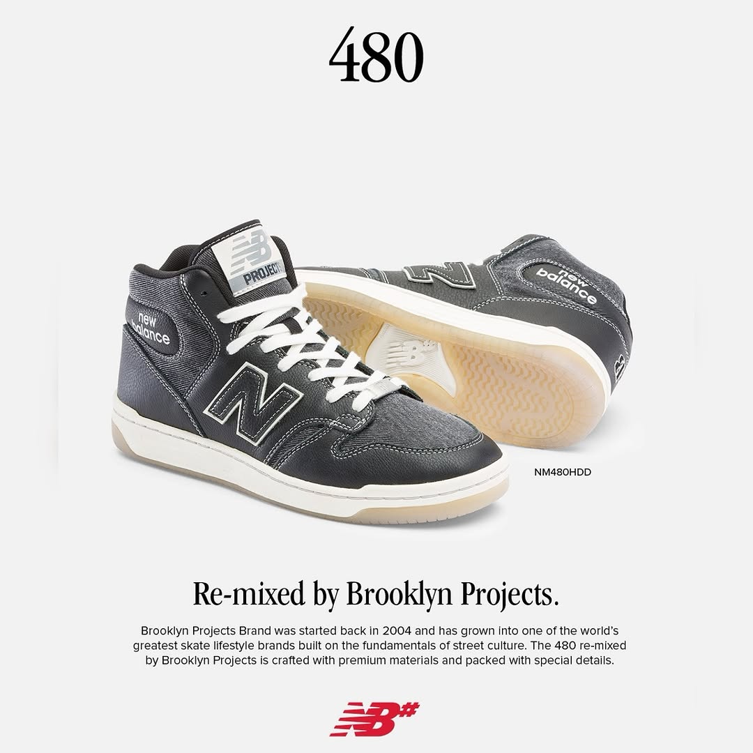 New Balance Numeric 480 High Brooklyn Projects BP Shoes