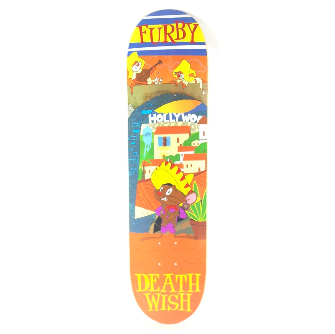 Deathwish Furby Mouse in a Sumbrero Orange/Yellow/Red/Blue/Multi Color Size 8" Skateboard Deck