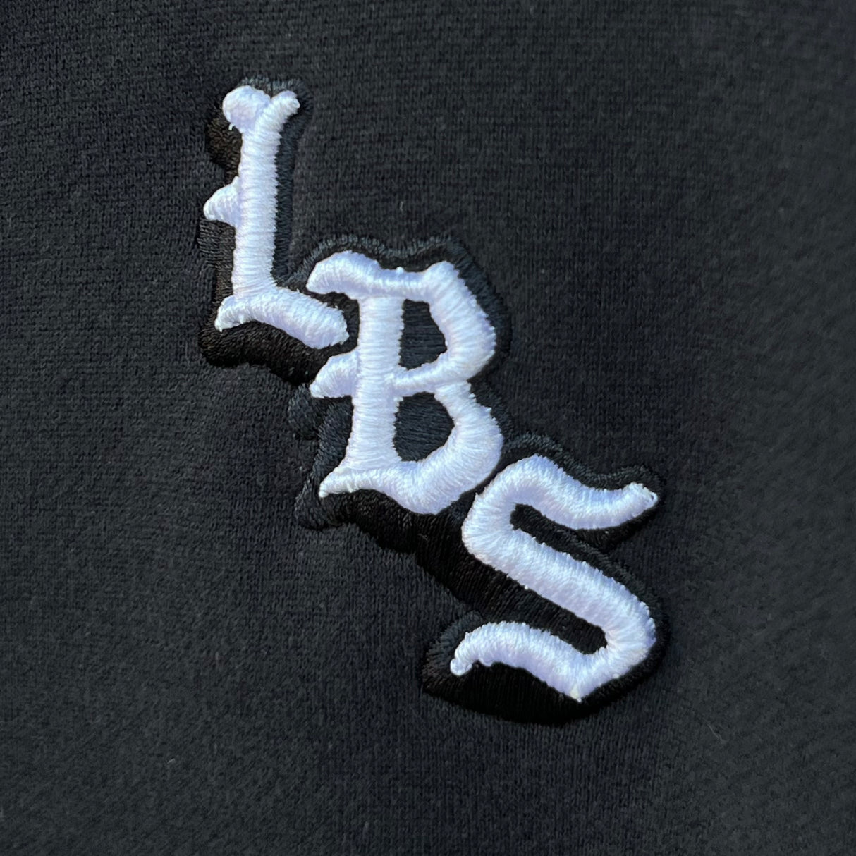 Long Beach Skate Co LBS Long Side Standard Limo Black Zip Hoodie