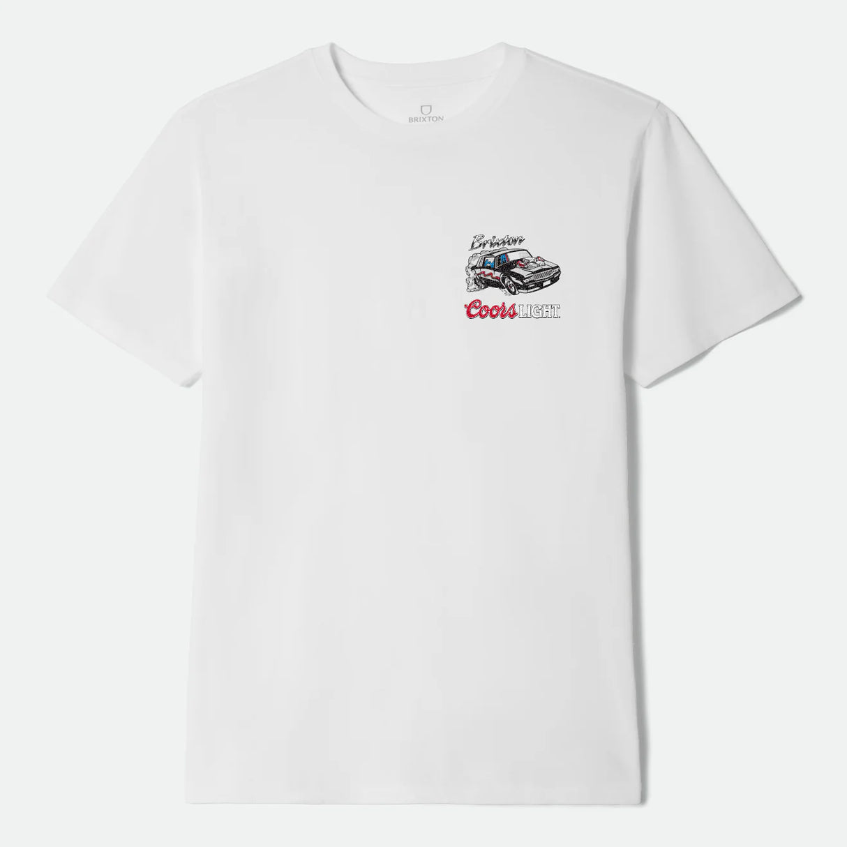 Brixton X Coors Light Raceway BF White Tee S/s Shirt