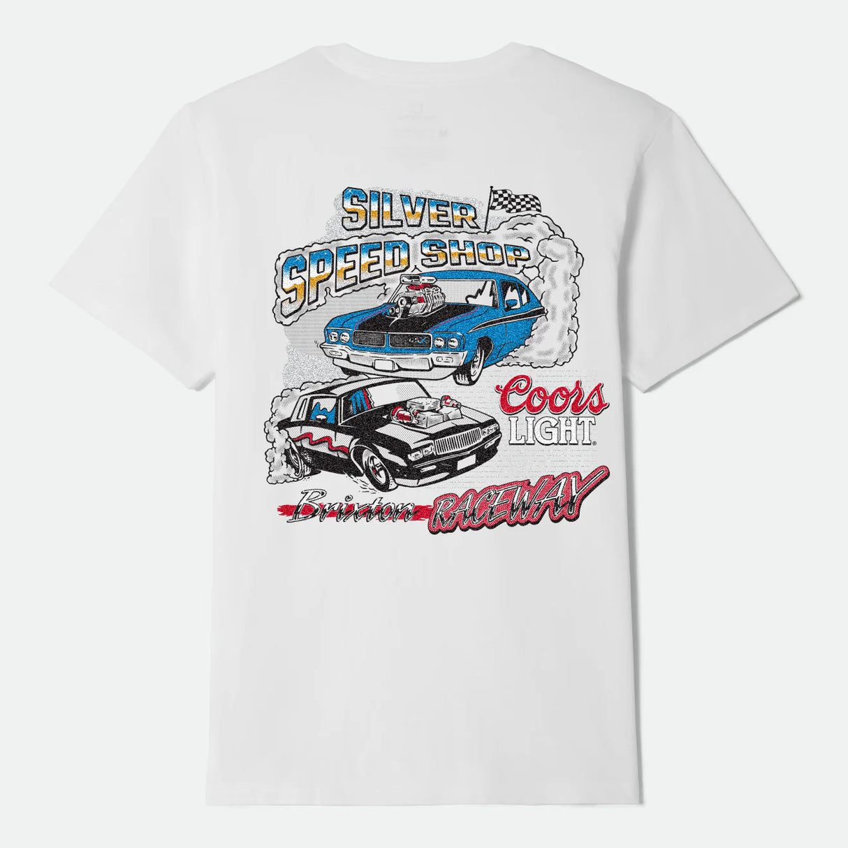 Brixton X Coors Light Raceway BF White Tee S/s Shirt