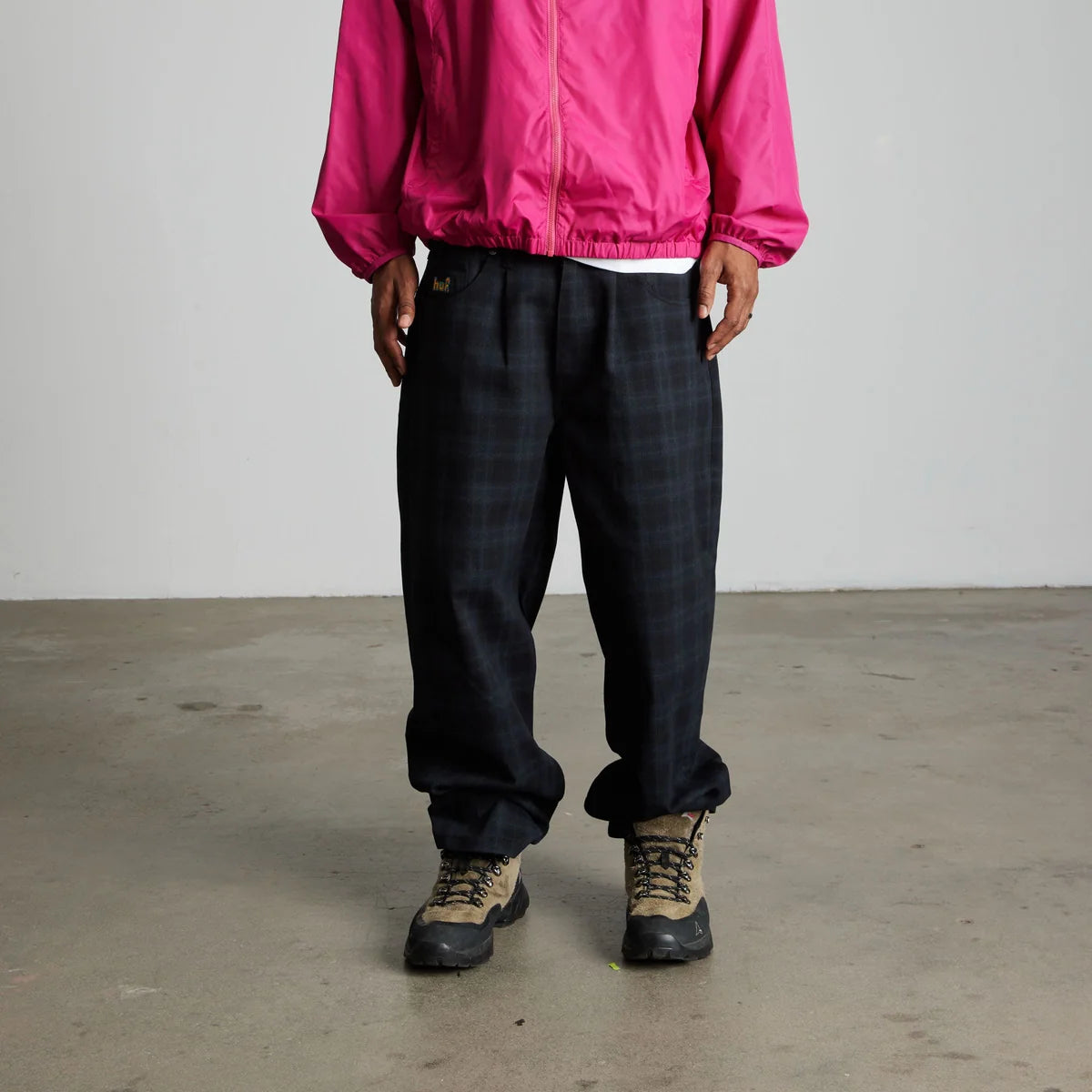 HUF Cromer Plaid Black Pant